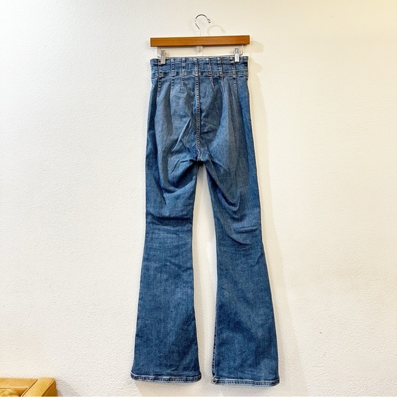 Free People We The Free Jayde High Rise Flare‎ Jeans in Sunburst Blue Size 29 - Picture 8 of 13